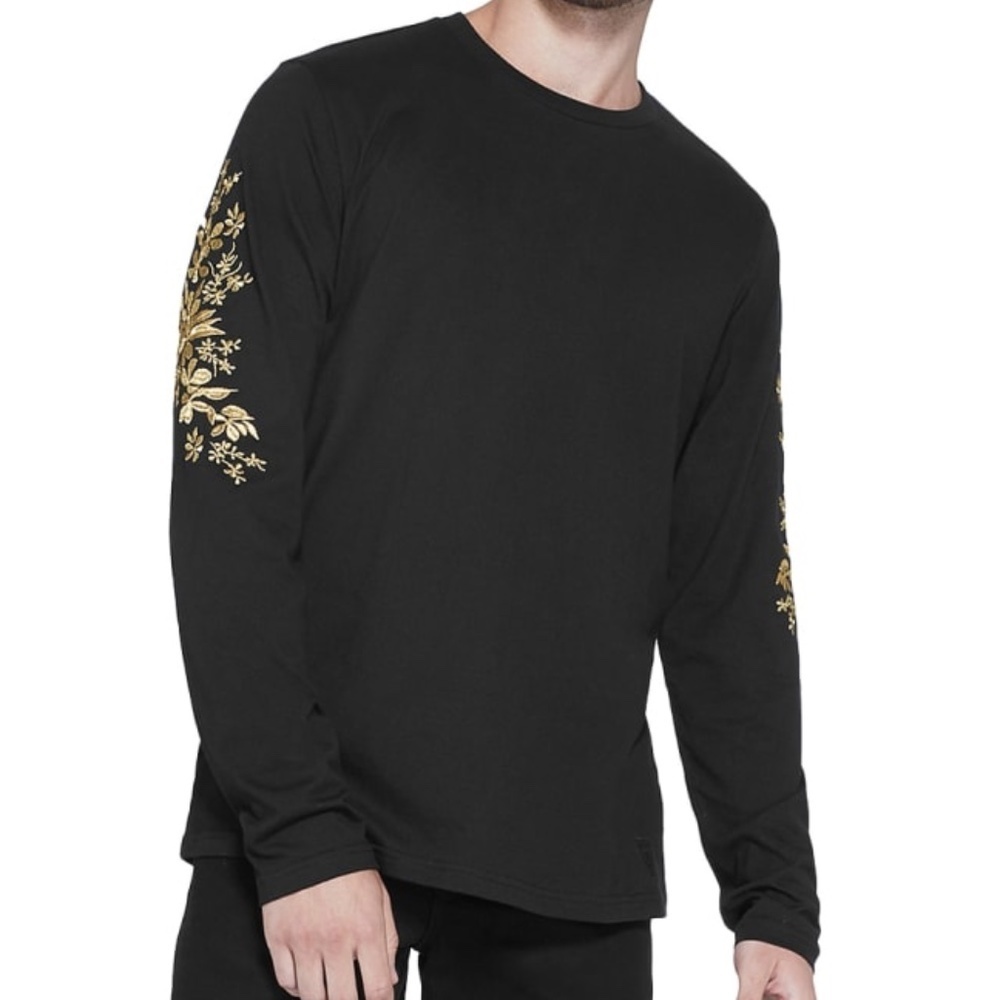 New GUESS MEN'S Chet Embroidered TEE SZ XL